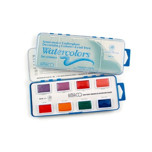 Zestaw farb podszkliwnych SEMI-MOIST UNDERGLAZES (108)