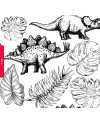 Transfer ceramiczny Dinozaury