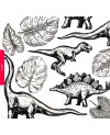Transfer ceramiczny Dinozaury