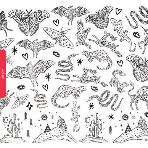 Transfer ceramiczny Boho