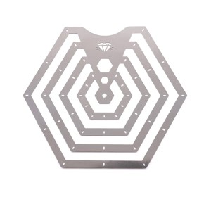 Szablon do rzeźbienia Hexagon Carving Rib