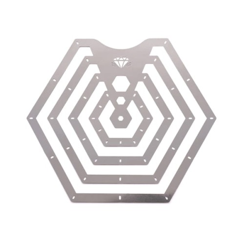 Szablon do rzeźbienia Hexagon Carving Rib
