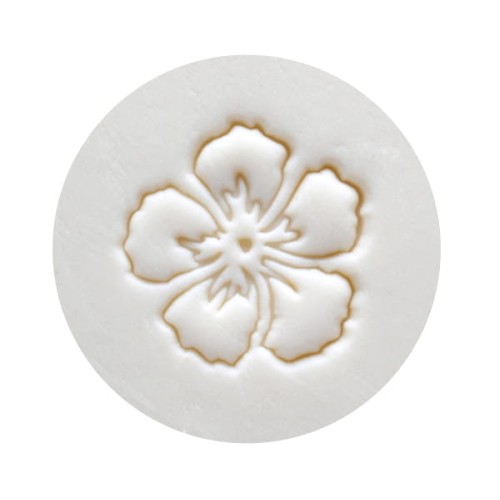 Tonstempel Hibiskus 2 von MKM Pottery Tools - 1240.design