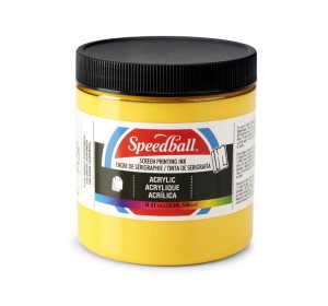 Akrylová barva na sítotisk Speedball tmavě žlutá - 1240.design