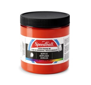 Akrylová barva na sítotisk Speedball Ohnivě červená - 1240.design