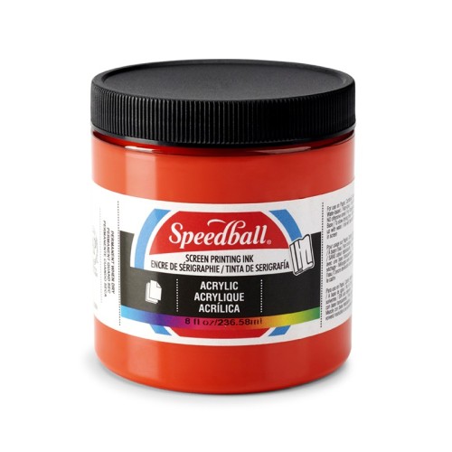 Akrylová barva na sítotisk Speedball Ohnivě červená - 1240.design