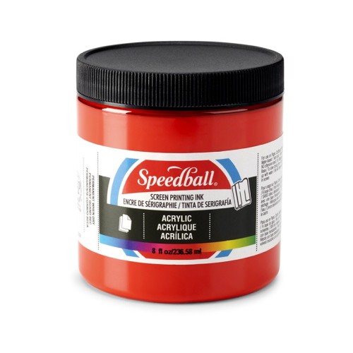 Akrylová barva na sítotisk Speedball červená - 1240.design