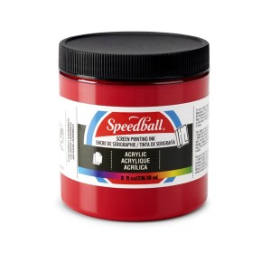 Akrylová barva na sítotisk Speedball tmavě červená - 1240.design