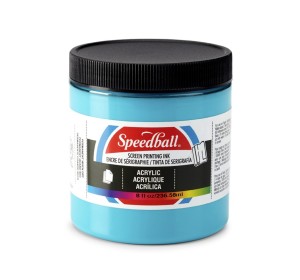Akrylová barva na sítotisk Speedball pávově modrá - 1240.design