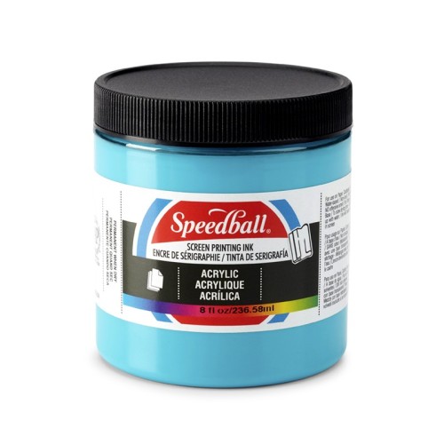 Akrylová barva na sítotisk Speedball pávově modrá - 1240.design