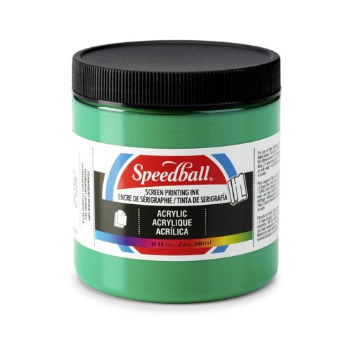 Akrylová barva na sítotisk Speedball smaragdově zelená - 1240.design