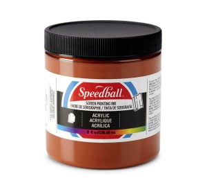 Akrylová barva na sítotisk Speedball hnědá - 1240.design