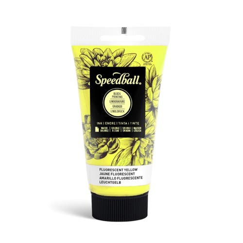 Blockdruckfarbe Speedball Fluoreszierendes Gelb - 1240.design