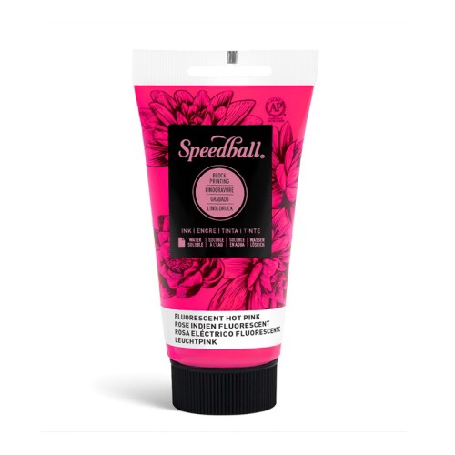 Grafická barva Speedball fluorescenční růžová – 1240.design