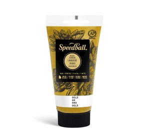 Grafická barva Speedball vodou ředitelná zlatá - 1240.design