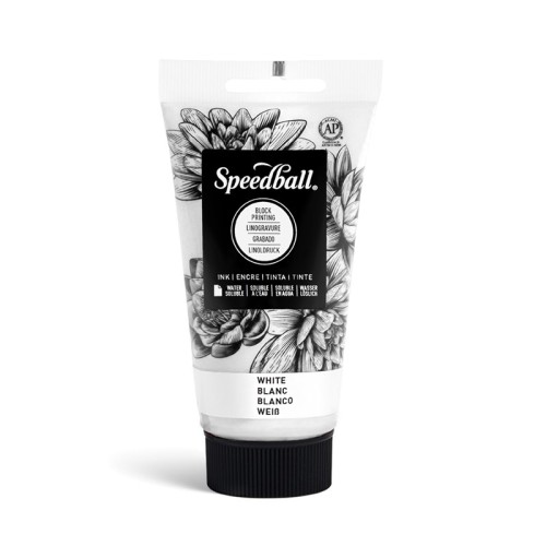 Speedball Water-Soluble Block Printing Ink White - 1240.design