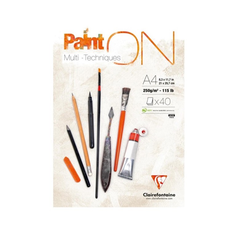 Blok na mixované techniky Paint'ON White - 1240.design