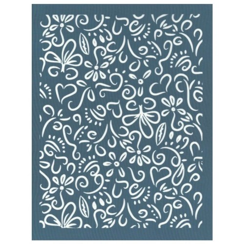 Šablona na sítotisk Květinové skici - 1240.design