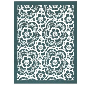 EZScreenPrint Siebdruck-Schablone Blumenspitze - 1240.design