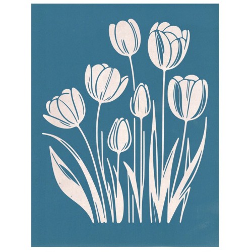 EZScreenPrint Siebdruck-Schablone Frühlings-Tulpen - 1240.design