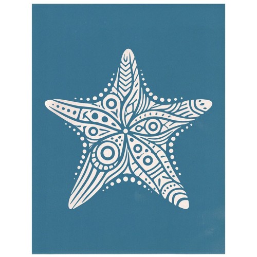 EZScreenPrint Siebdruck-Schablone Gemusterter Seestern - 1240.design