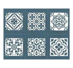 Šablona na sítotisk Vzory dlaždic - 1240.design