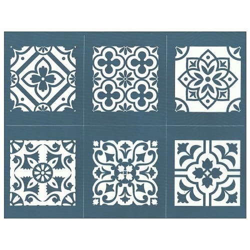 EZScreenPrint Siebdruck-Schablone Fliesenmuster - 1240.design