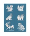 EZScreenPrint Siebdruck-Schablone Waldtiere - 1240.design