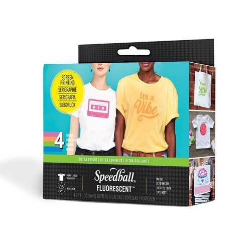 Sada zářivých textilních barev na sítotisk Speedball - 1240.design