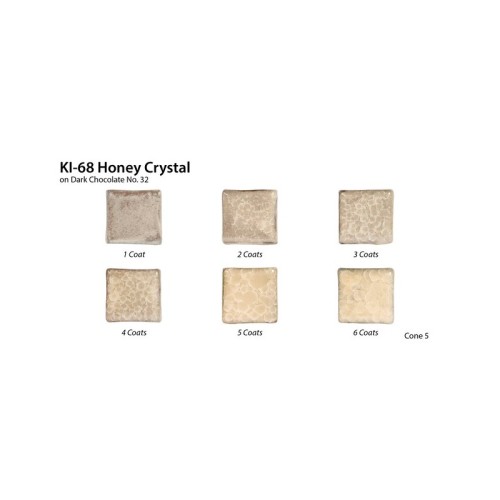 AMACO KI-68 Honey Crystal stoneware glaze - 1240.design