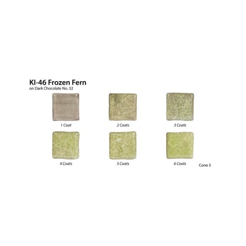 Steinzeug-Glasur AMACO KI-46 Frozen Fern - 1240.design