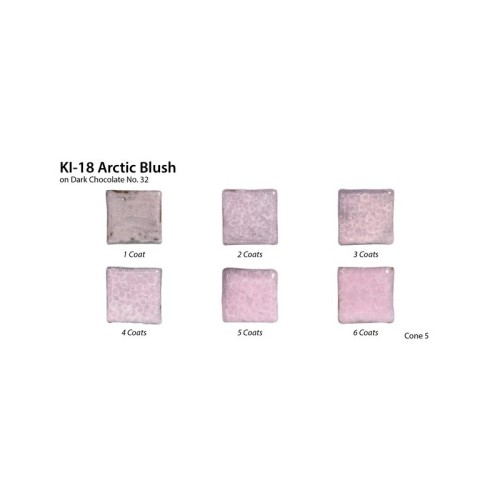 AMACO KI-18 Arctic Blush stoneware glaze - 1240.design