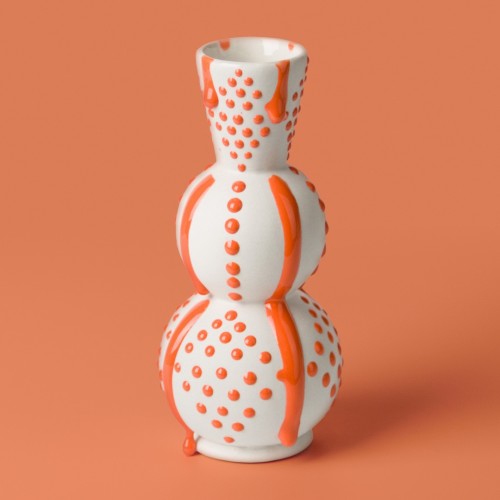 Mayco SW-428 Orange Melt Gloop stoneware glaze - 1240.design