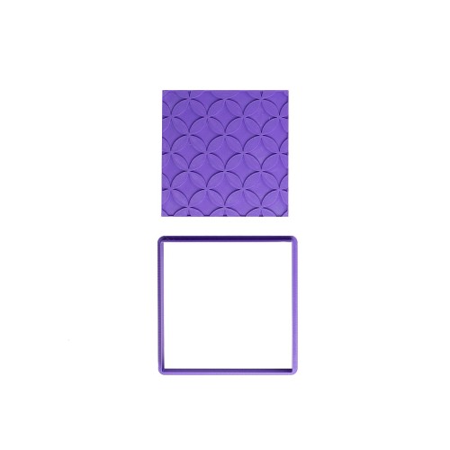 Vykrajovátko a razítko na dlaždice Geometrické listy - 1240.design