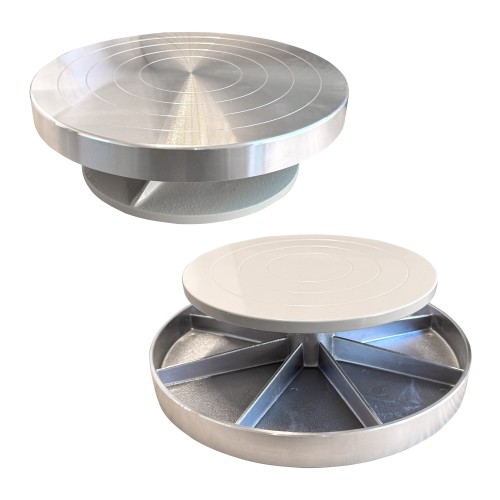 Tischränderscheibe Aluminium 30 cm - 1240.design