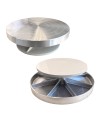 Tischränderscheibe Aluminium 30 cm - 1240.design