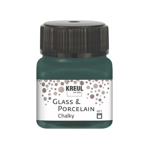 KREUL Glass & Porcelain chalky paint Cottage Green - 1240.design