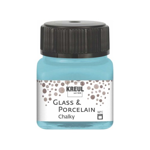 Křídová barva na sklo a porcelán KREUL Chalky Ice Mint - 1240.design