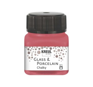 KREUL Glass & Porcelain chalky paint Cozy Red - 1240.design