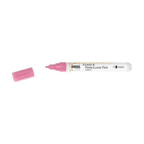 Pisak do ceramiki KREUL Glitter medium Rose - 1240.design