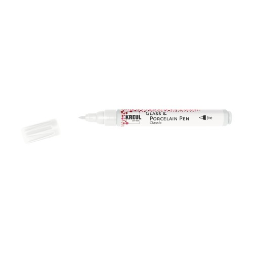 KREUL Glass & Porcelain Pen Classic fine White - 1240.design