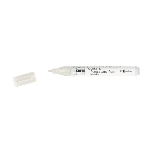 Fix na sklo a porcelán KREUL medium Metallic Pearl White - 1240.design