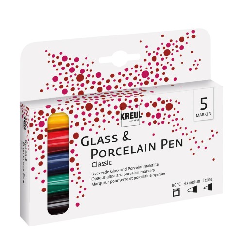 Sada fixů na sklo a porcelán KREUL Classic - 1240.design