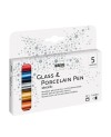 Sada fixů na sklo a porcelán KREUL Metallic medium - 1240.design