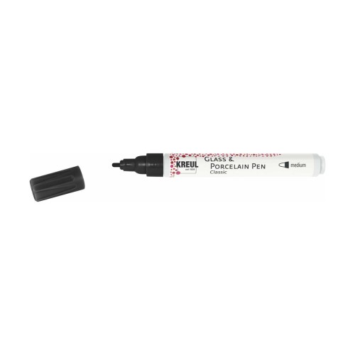 KREUL Glas- und Porzellan-Stift Classic medium Black - 1240.design