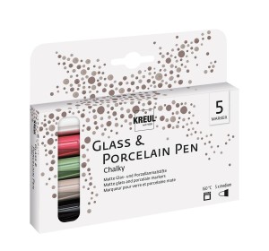 Sada fixů na sklo a porcelán KREUL Chalky - 1240.design