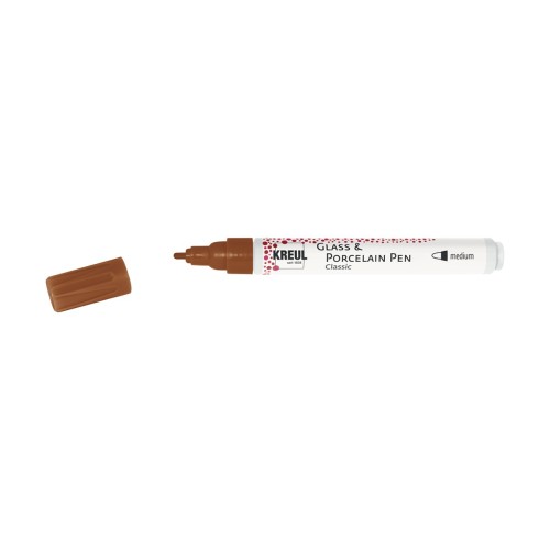 KREUL Glass & Porcelain Pen Classic medium Cognac - 1240.design
