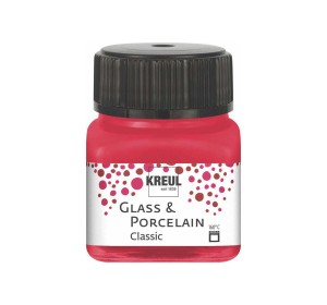 Barva na sklo a porcelán KREUL Classic Carmine Red - 1240.design