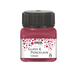 Barva na sklo a porcelán KREUL Classic Garnet Red - 1240.design