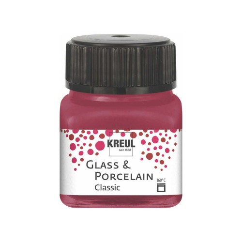 KREUL Glas- und Porzellanfarbe Classic Garnet Red - 1240.design